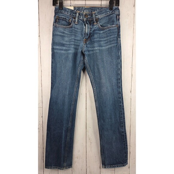 Abercrombie Kids Size 14 Skinny Denim Jeans Straight Leg Youth Unisex EUC - Picture 1 of 10